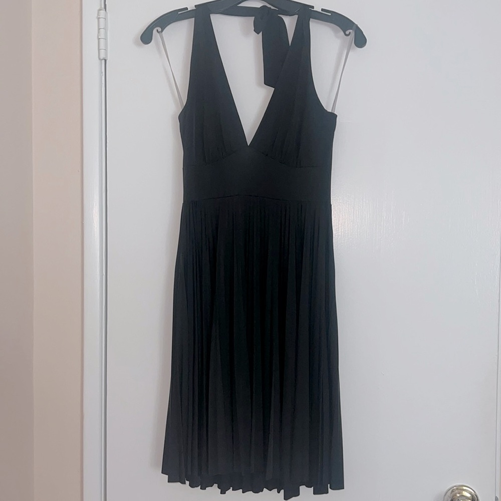 NWOT Joyce Leslie Halter Pleated Dress Size M